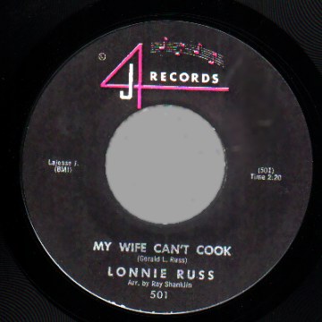 LONNIE RUSS - Something Old Something New / My Wife Cant Cook - 45T (SP 2 titres)