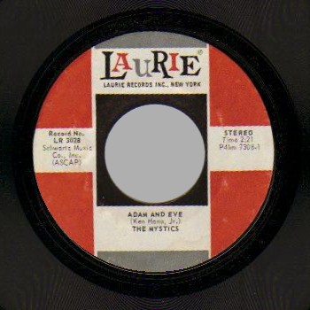 THE MYSTICS - Hushabye / Adam And Eve - 45T (SP 2 titres)