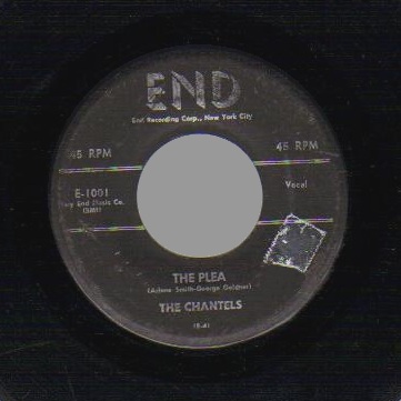 THE CHANTELS - He's Gone / The Plea - 45T (SP 2 titres)