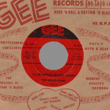 THE MELLO-TONES - Rosie Lee / I'll Never Fall In Love Again - 45T (SP 2 titres)