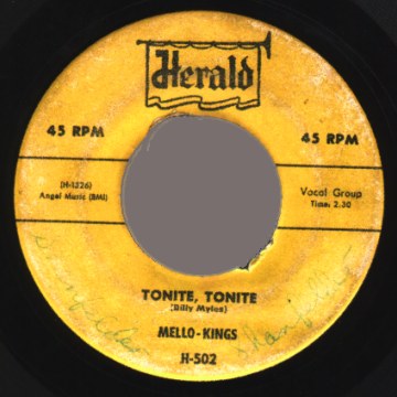 The Mello-Kings Tonite-Tonite+/+Do+Baby+Do 45RPM