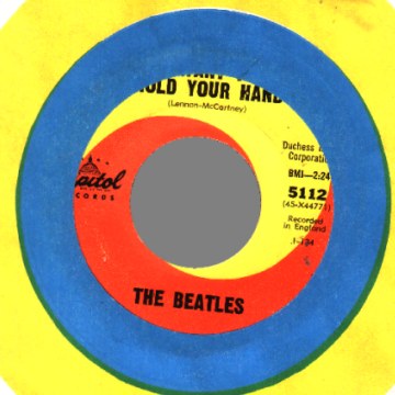 THE BEATLES - I Saw Her Standing There / I Want To Hold Your Hand - 45T (SP 2 titres)