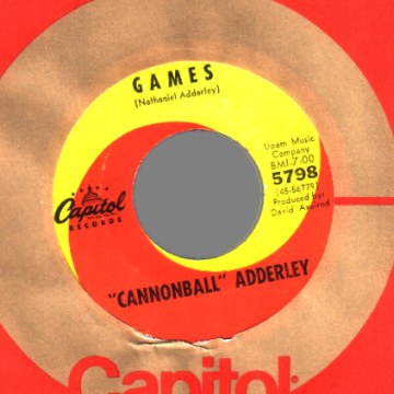 Adderley,Cannonball Games / Mercy, Merc, Mercy 45RPM