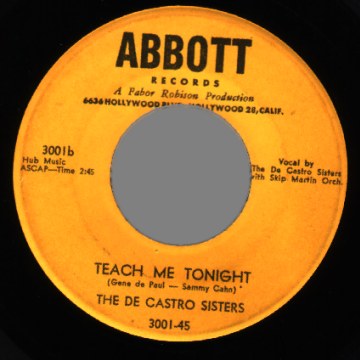 THE DE CASTRO SISTERS - Teach Me Tonight / It's Love - 7inch (SP)