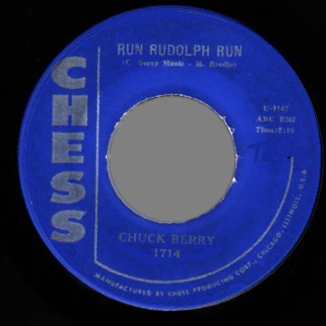CHUCK BERRY - Run Rudolph Run / Merry Christmas Baby - 45T (SP 2 titres)