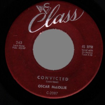 OSCAR MCLOLLIE - My Heart Speaks / Convicted - 45T (SP 2 titres)