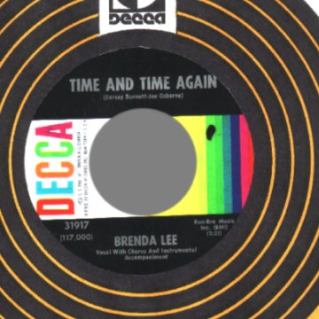 BRENDA LEE - Time And Time Again / Too Little Time - 45T (SP 2 titres)