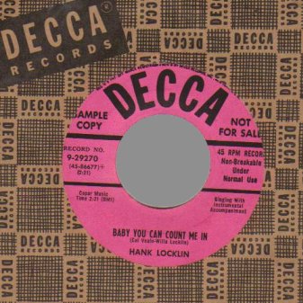 Hank Locklin 7"