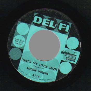 RITCHIE VALENS - That's My Little Suzie / In A Turkish Town - 45T (SP 2 titres)
