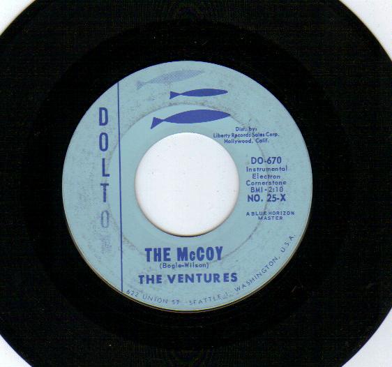 THE VENTURES - Walk-don't Run / The Mccoy - 45T (SP 2 titres)