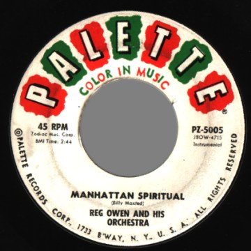 REG OWEN ORCHESTRA - Manhattan Spiritual / Ritual Blues - 7inch (SP)