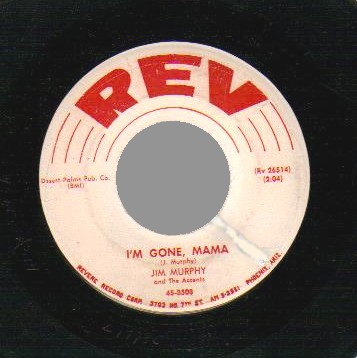 JIM MURPHY - I'm Gone Mama / Plumb Crazy - 45T (SP 2 titres)