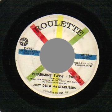 JOEY DEE THE STARLITERS - Peppermint twist - 45T (SP 2 titres)