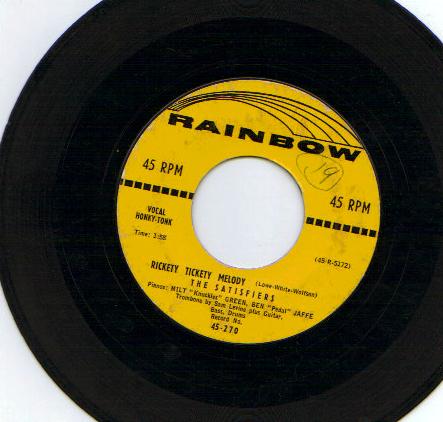 THE SATISFIERS / MILT 'KNUCKLES' GREE - Rickety tickety melody / same (instr,) - 7inch (SP)