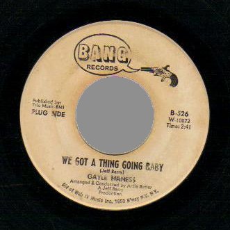 GAYLE HANESS - We Got A Thing Going Baby / When Your Baby Says Goodbye - 7inch (SP)