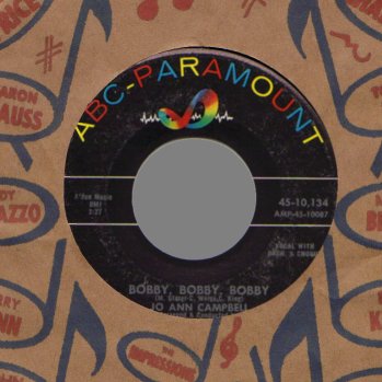 JO ANN CAMPBELL - A Kookie Little Paradise / Bobby Bobby Bobby - 45T (SP 2 titres)