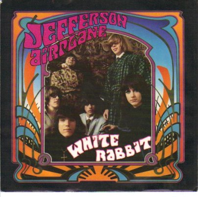 JEFFERSON AIRPLANE - White Rabbit / Plastic Fantastic Lover - 45T (SP 2 titres)