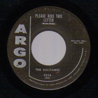 Solitaires - Walking Along / Please Kiss This Letter