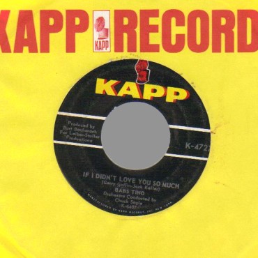 BABS TINO - Forgive me / If I didn't love you so much - 45T (SP 2 titres)