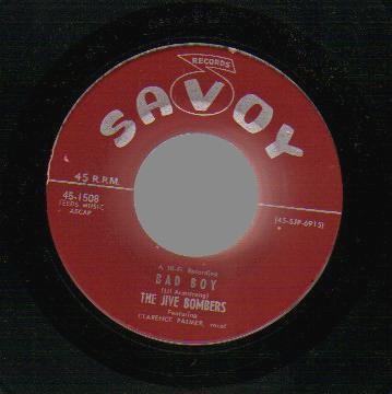 THE JIVE BOMBERS - Bad Boy / When Your Hair Has Turned To Silver - 45T (SP 2 titres)