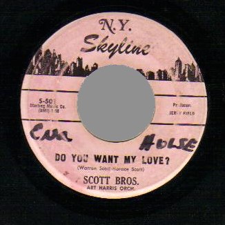 SCOTT BROTHERS - Do You Want My Love / Celebrity Party - 45T (SP 2 titres)