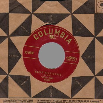 LITTLE JIMMY DICKENS - I Never Had The Blues / Happy Heartaches - 45T (SP 2 titres)