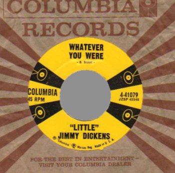 LITTLE JIMMY DICKENS - Family Reunion / Whatever You Were - 45T (SP 2 titres)