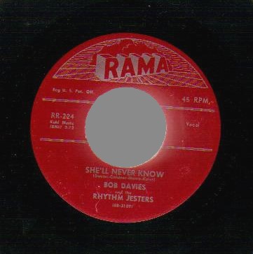 BOB DAVIES - Never Anymore / She'll Never Know - 45T (SP 2 titres)