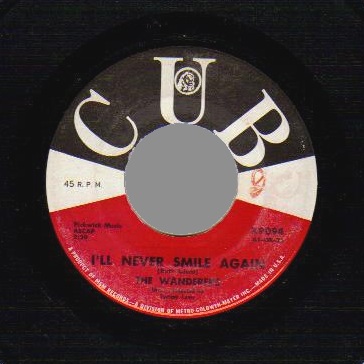 THE WANDERERS - A Little Too Long / I'll Never Smile Again' - 45T (SP 2 titres)