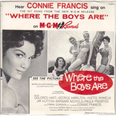 CONNIE FRANCIS - Where The Boys Are / No One - 45T (SP 2 titres)