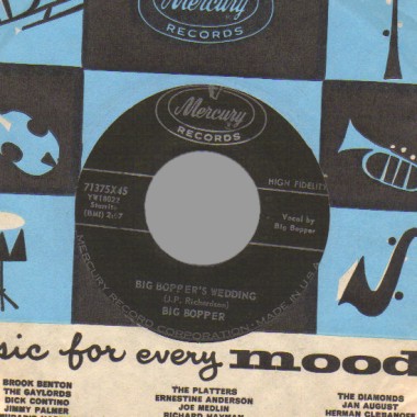 BIG BOPPER - Big Bopper's Wedding / little Red Riding Hood - 45T (SP 2 titres)