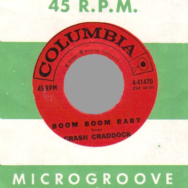 CRASH CRADDOCK - Boom Boom Baby / Don't Destroy Me - 45T (SP 2 titres)