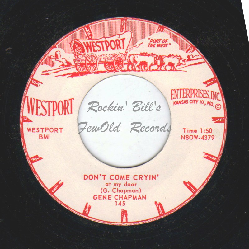 GENE CHAPMAN - Oklahoma Blues / Don't Come Cryin' At My Door - 45T (SP 2 titres)