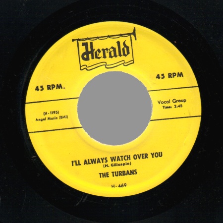 THE TURBANS - Sister Sookey / I'll Always Watch Over You - 45T (SP 2 titres)