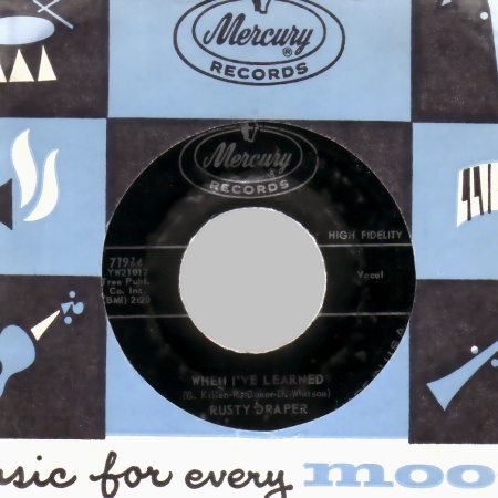 RUSTY DRAPER - When I've Learned / Tongue Tied over you - 45T (SP 2 titres)