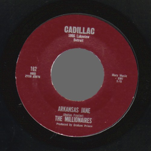THE MILLIONAIRES - Arkansas Jane / Careless Hands - 45T (SP 2 titres)
