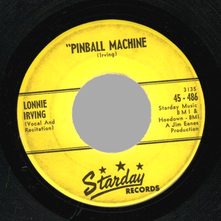 LONNIE IRVING - I Got Blues On My Mind / Pinball Machine - 45T (SP 2 titres)