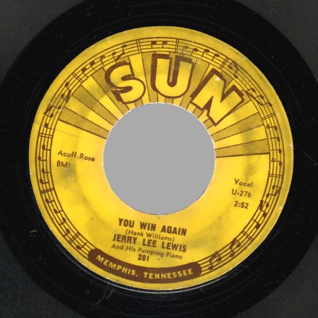 JERRY LEE LEWIS - Great Balls Of Fire / You Win Again - 45T (SP 2 titres)