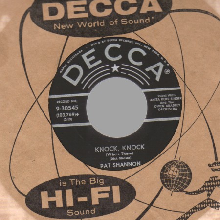 PAT SHANNON - Maybelle / Knock, Knock (Who's There) - 45T (SP 2 titres)