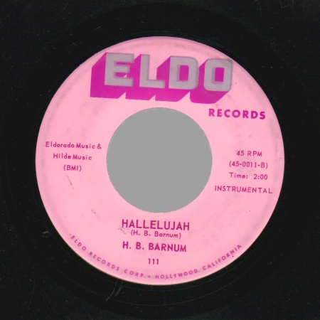 H.B. BARNUM - Hallelujah / Lost Love - 45T (SP 2 titres)