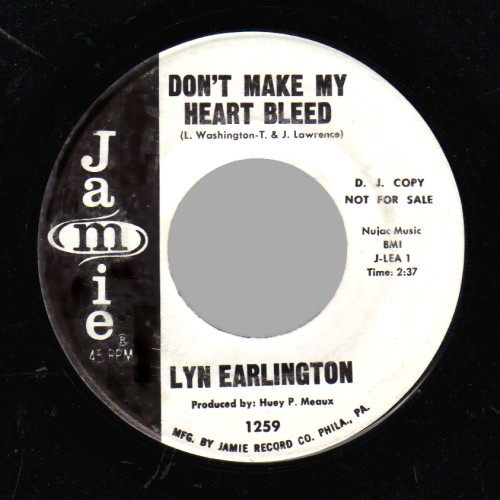 LYN EARLINGTON - I Really Go for You / Don't Make My Heart Bleed - 45T (SP 2 titres)