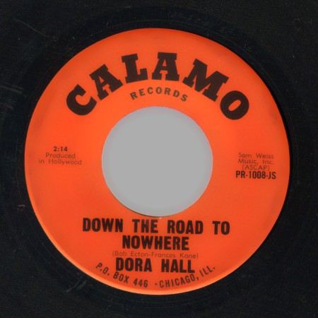 DORA HALL - Franklin street / Down the road to nowhere - 45T (SP 2 titres)