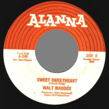 WALT MADDOX - Sweet Sweetheart / At The End Of The Rainbow� - 7inch (SP)