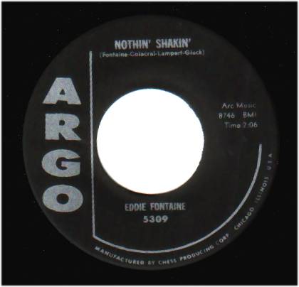 EDDIE FONTAINE - Nothin' Shakin' / Don't Ya Know - 45T (SP 2 titres)