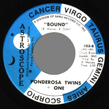 PONDEROSA TWINS + ONE - I remember you / bound - 45T (SP 2 titres)