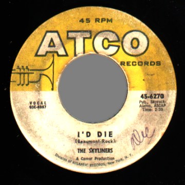 THE SKYLINERS - Since I Fell For You / I'd Die - 7inch (SP)