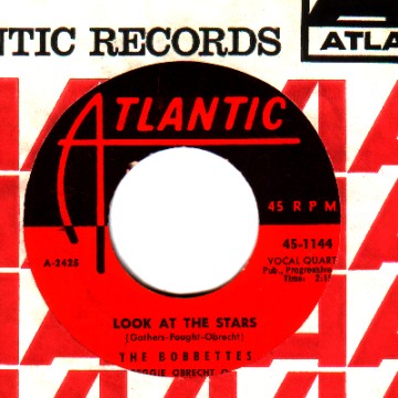 THE BOBBETTES - Mr. Lee / Look At The Stars - 45T (SP 2 titres)