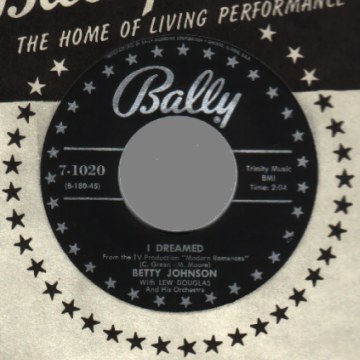 BETTY JOHNSON - If it's Wrong to Love You / I Dreamed - 45T (SP 2 titres)