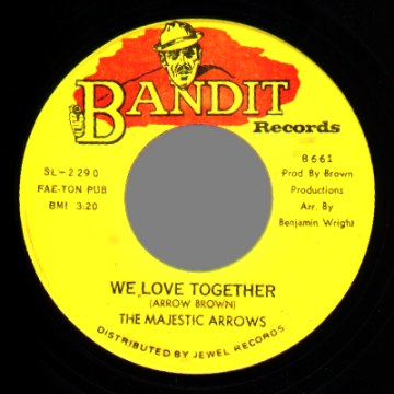 THE MAJESTIC ARROWS - The Magic Of Your Love / We Love Together - 45T (SP 2 titres)