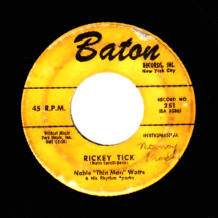 NOBLE 'THIN MAN' WATTS - Blast Off / Rickey Tick - 45T (SP 2 titres)